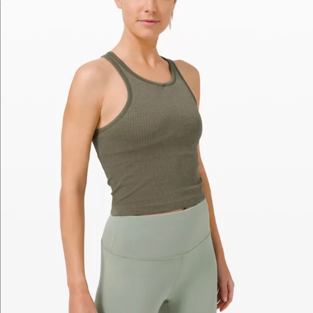 LLL ETS Crop Tank (army green)